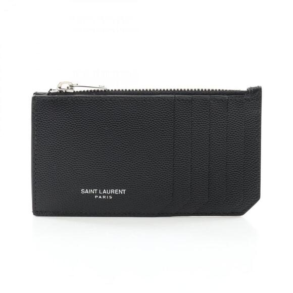 SAINT LAURENT Black Leather Wallet - Picture 1 of 5